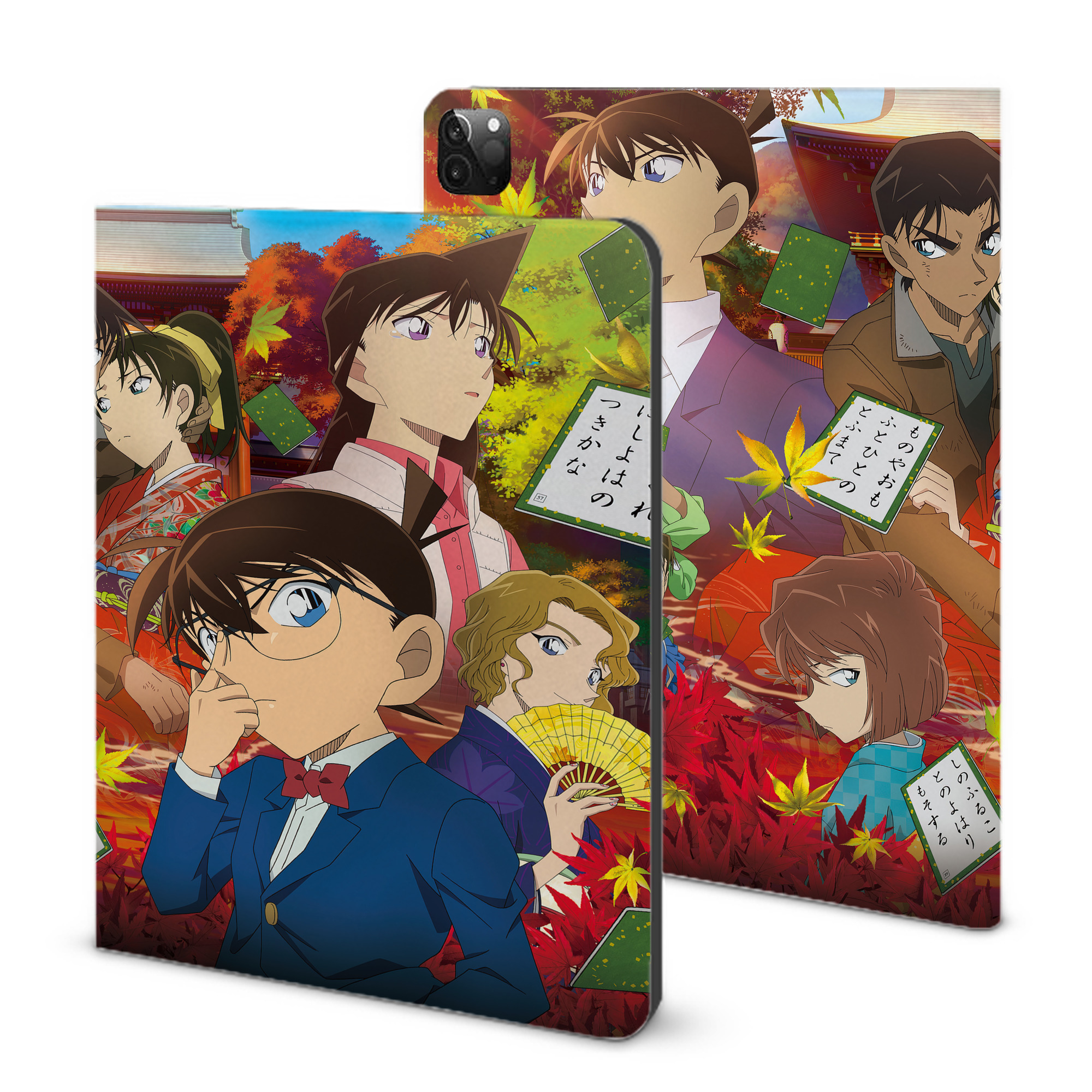 （画像用） 名探偵コナン Detective Conan IPadケース ペンホルダー付き ブックスタイルデザイン